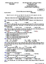 Đề khảo sát chất lượng Lớp 9 (Lần 2) môn Hóa học - Mã đề 740 - Năm học 2019-2020 - Phòng giáo dục và đào tạo Cẩm Giàng